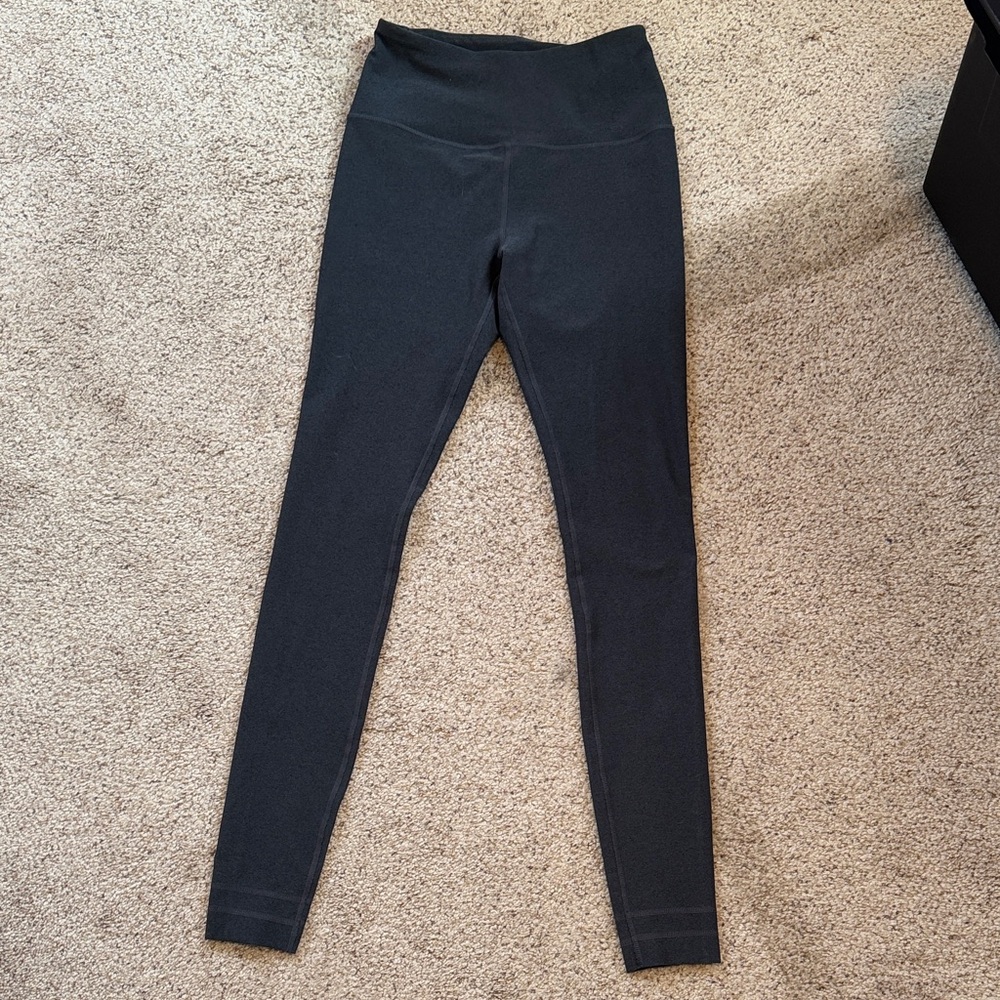 Dark Heather Gray High-Waisted Leggings